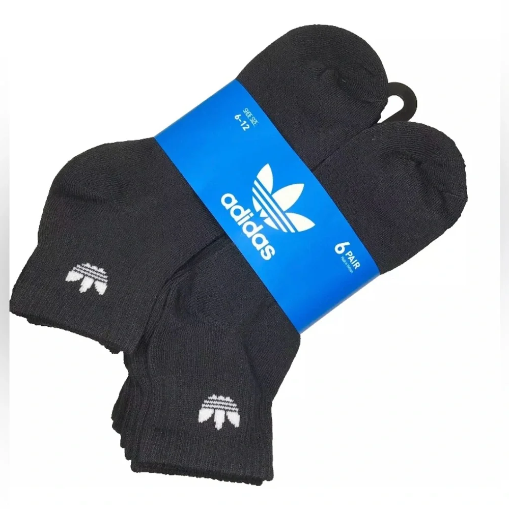 Adidas Originals sport Cushioned quarter crew Socks 6 pairs